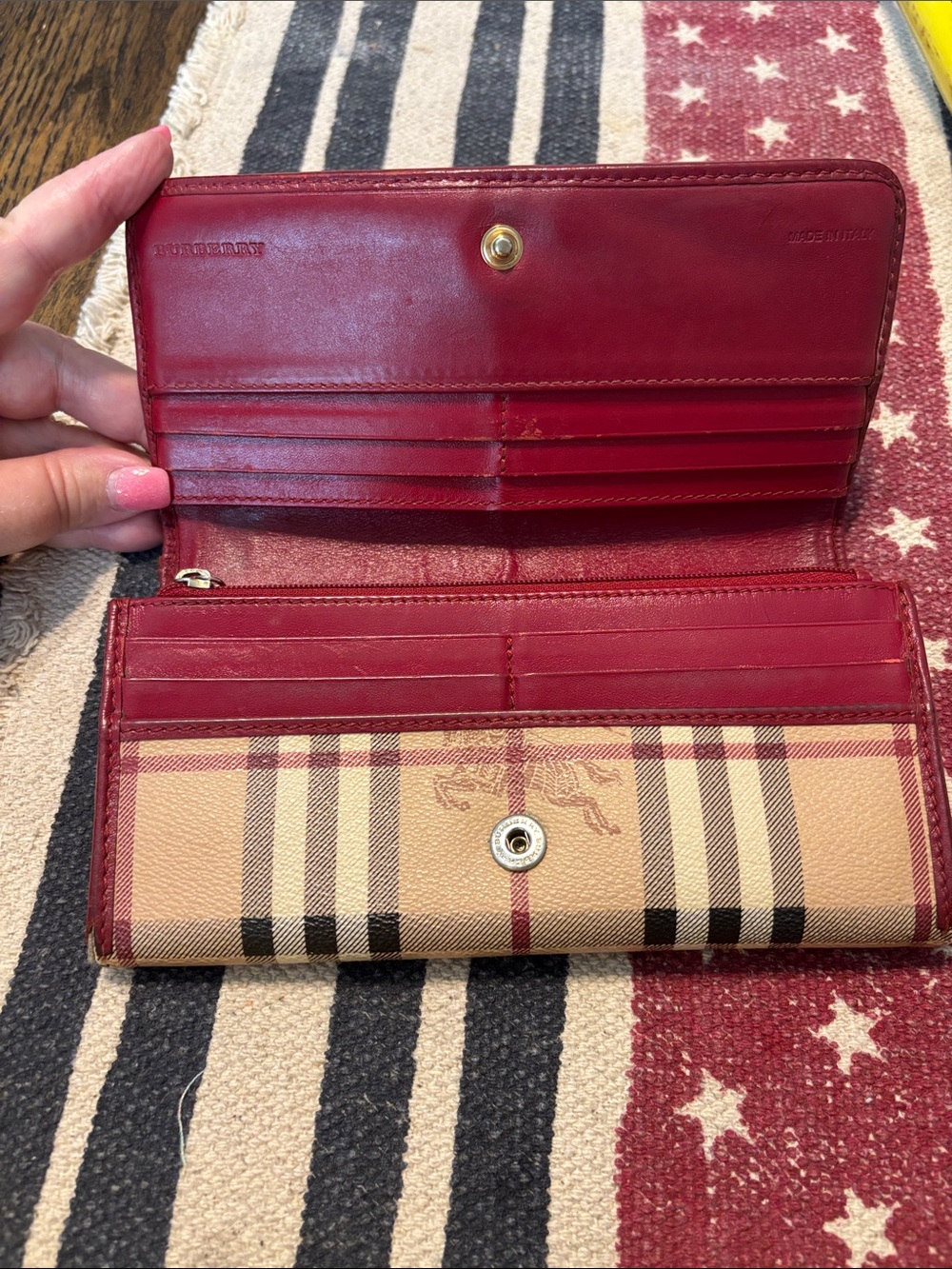Burberry Check Continental Wallet - Picture 2 of 12